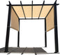 Universal Pergola Replacement Canopy Shade Cover with Breathable HDPE Fabric & Rod Pockets for 10 x 10 FT Pergola, Canopy Size: 192'' L x 106'' W (Banha Beige)