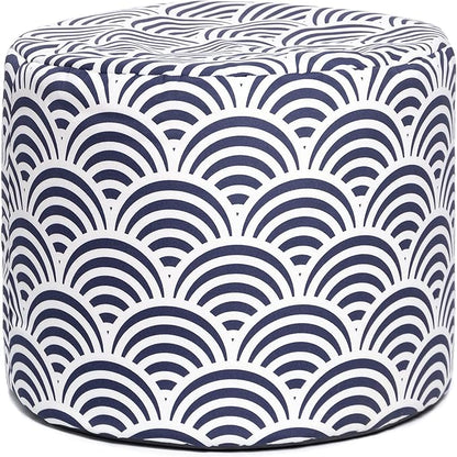 Jaxx Spring Indoor/Outdoor Bean Bag Pouf Ottoman, Nippon Koi