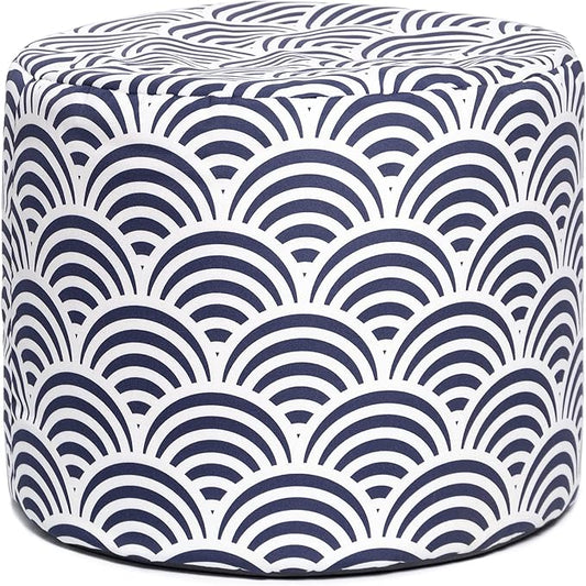 Jaxx Spring Indoor/Outdoor Bean Bag Pouf Ottoman, Nippon Koi