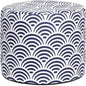 Jaxx Spring Indoor/Outdoor Bean Bag Pouf Ottoman, Nippon Koi