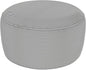 LVTXIII Indoor/Outdoor Extra Large Inflatable Ottoman Pouf D31 x H14 Inch, Round Footstool with Handle, Weather-Resistant Portable Furniture for Patio, Camping, Beach, Strip Grey
