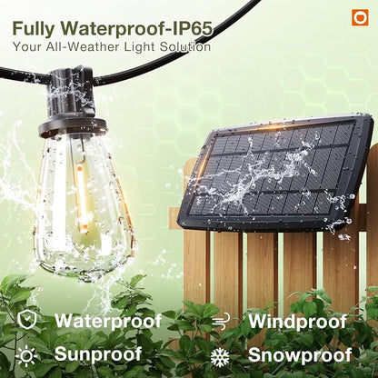 addlon 2 Pack*102FT Solar String Lights Waterproof, Patio Lights Solar Powered - Image 8