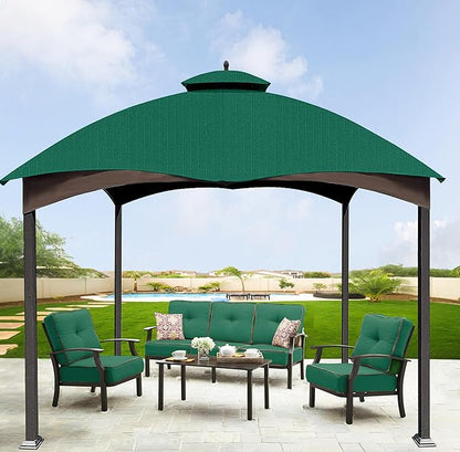SCOCANOPY Forest Green Ripstop Replacement Top Fit for Lowe's Allen Roth 10X12 Gazebo Model #GF-12S004B-1/ GF-12S004BTO