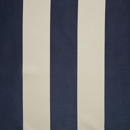Exclusive Home Canopy Stripe Indoor/Outdoor Grommet Top Curtain Panel, 54"x96", Navy / Sand, Set of 2