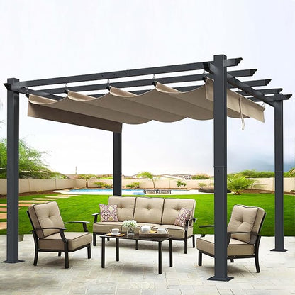 SCOCANOPY Replacement Cover Compatible with Home Depot Hampton Bay Pergola # GFM00467F,GFM00469A,(Khaki)