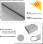 Sun Shade Sail Square UV Block Canopy Awning Shelter in Gray, 10'x10'