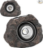 Solar Rock Lights Outdoor – 2 Pack Waterproof LED Landscape Garden Spotlights, Realistic Stone Design, Wireless Solar Powered Pathway Lights for Yard, Walkway, Patio & Lawn Decoration (Auto On/Off)