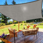 HappyTrends Sun Shade Sail,10'x 13' Heavy Duty UV Protection Beach Shade Canopy Wind sail,Tear and Rust Resistant Patio sail Shade for Yard Deck Lawn Garden Rectangle Sunshade(Grey)