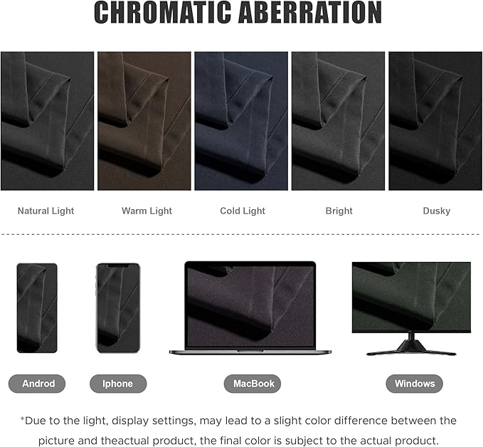 BONZER Waterproof Indoor/Outdoor Curtains for Patio Thick Privacy Wide Grommet Curtains for Bedroom, Living Room, Porch, Pergola, Cabana, 1 Panel, 110W x 120L inch, Charcoal