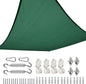 Quictent 185GSM Heavy Duty Square Sun Shade Sail Green Canopy 98% UV Block Outdoor Sunshades for Patio Garden with Hardware Kit (20 x 20 ft, Square)
