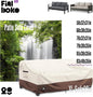 Sofa Cover, 3-Seater Waterproof Patio Couch Cover in Beige and Brown