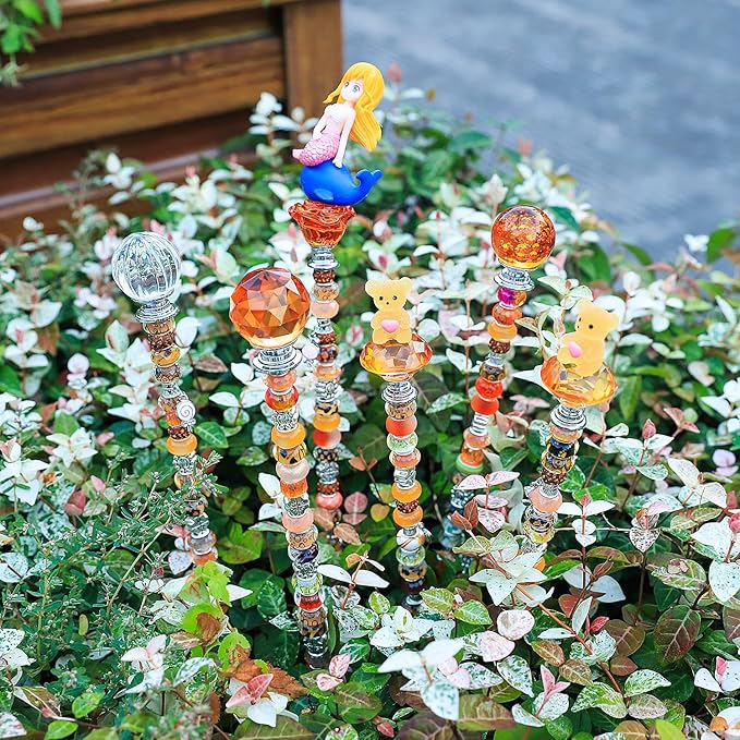 Decorative Garden Stakes, 158 Pieces DIY Fairy Wand Craft Kit