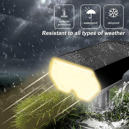 All-New Solar Spot Lights Outdoor Waterproof，20 LEDs Solar Flag Light with 2 Modes,Landscape Spotlights for Pathway, Patio, Garden, Trees ，Pool(2 Pack,Warm Light)