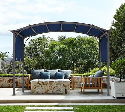 85''x 208'' Universal Doubleton Steel Pergola Replacement Cover for Pergola L-PG080PST, (Navy Blue)