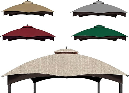 SCOCANOPY Light Beige Ripstop Replacement Top for Lowe's Allen Roth 10X12 Gazebo Model #GF-12S004B-1/ GF-12S004BTO