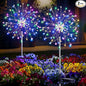 suddus Solar Garden Lights Outdoor Waterproof Decorative, 2Pack 150LED Firework Lights 8 Modes, Multicolor Solar Fairy Light for Yard, Patio, Pathway, Flowerbed Party Wedding Decor