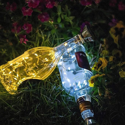 Solar Wine Bottle Lights 12 Pack, 3 Colors Diamond Shape