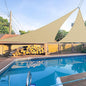 E&K Sunrise 27' x 27' x 27' Sun Shade Sail Triangle Canopy Shade Cover UV Block for Patio Backyard Garden Outdoor (Sand)