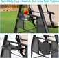 Porch Swing, 3-Seat Outdoor Swing with Canopy and Beige Cushions