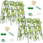 2 Pack Cucumber Trellis for Raised Bed, U-Shape Garden Trellis for Climbing Plants Outdoor, Metal Arch Trellis for Vegetables, Plant Support for Tomato, Bean, Pea