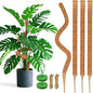 4 Pack 39 Inch Moss Pole Monstera Plant Support, Coir Moss Poles for Climbing Indoor Plants, Bendable Plant Stake Trellis for Potted Plant, Pothos, Philodendron