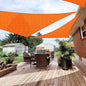 Patio Paradise 21' x 21' x 21' Sun Shade Sail Triangle Canopy Shade Cloth Fabric Sunlight Block Patio Pergola Cover HDPE Deck Awning for Outdoor Backyard Roof Shading, Orange