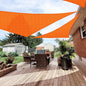 Patio Paradise 8' x 8' x 8' Sun Shade Sail Triangle Canopy Shade Cloth Fabric Sunlight Block Patio Pergola Cover HDPE Deck Awning for Outdoor Backyard Roof Shading, Orange