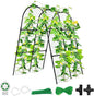 Cucumber Trellis for Raised Bed,U-Shape Garden Trellis for Climbing Plants Outdoor, Metal Arch Vegetables Trellis, Plant Support for Vine (Black, 31.5" Lx21.6 Wx47.2 H-Small)