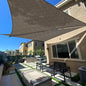 SUNLAX Sun Shade Sail 10' x 12' x 15.6' Brown Rectangle Canopy Sail Shade Cover UV Block Permeable Sunshade Outdoor for Patio Backyard Deck Pergola (We Make Custom Size)