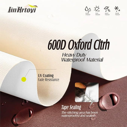 JinHrtoyi 2-Seater Patio Loveseat Cover, 58Wx32Dx31H inches Outdoor Furniture - Image 5