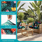 Cushion Covers, 12-Piece Stretch Microfiber in Summer Night for Patio Sofas