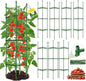 8 Pack Tomato Cages for Garden,Up to 51.2Inch Tomato Cage Trellis-Upgraded Hexagon Connector,Heavy Duty Adjustable Tomato Stake Support for Raised Garden Bed