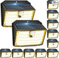 [12 Packs] Solar Motion Lights Outdoor, Ultra Bright Solar Fence Lights with Motion Sensor, IP65 Waterproof Security Light 3 Modes, 270° Lighting Angle, Wall Lights for Deck Patio Fence Garage Door