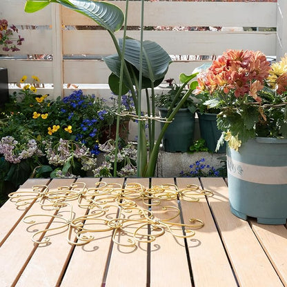 6.5IN Monstera Plant Support Hook 5PCS Durable Stem Stabilizer for Indoor Plants | Easy Setup 5-Piece Set Ideal for Turtle Shell Leaf Support Ideal Present for Plant Lovers & Home Garden Décor
