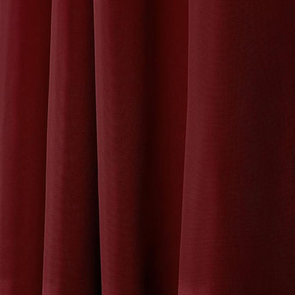 NICOLE MILLER NEW YORK Canvas Indoor/Outdoor Grommet Top Curtain Panel Pair, 54"x108", Red