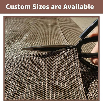 SUNNY GUARD Customized 3.3'x31' Brown Balcony Privacy Screen, 90% Shade - Image 7