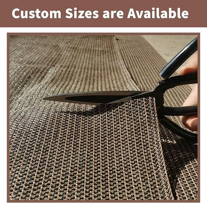 SUNNY GUARD Customized 3.3'x30' Brown Balcony Privacy Screen, 90% Shade - Image 7