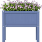 Raised Garden Bed with Drainage Hole Waterproof HDPE Elevated Planter Box with Legs Stable and Durable to Plant Herb Vegetable Flower,Patio,Balcony Outdoors/Indoors Navy