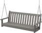 POLYWOOD GNS60GY Vineyard 60" Swing, Slate Grey