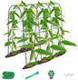 Cucumber Trellis for Raised Bed,U-Shape Garden Trellis for Climbing Plants Outdoor, Metal Arch Trellis for Vegetables, Plant Support for Vine,Tomato, Pea (Green, 49.6" L×30" W×47.2" H)