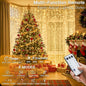 String Curtain Lights, 600 LED Warm White, 19.6 x 9.8 ft
