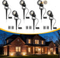 L LOHAS LED 5W Low Voltage Landscape Lighting, 12V 24V Outdoor Spot Lights with Connectors, IP66 Waterproof 3000K Warm White Plug in Spotlights for Yard, Garden, Pathway, House (6 Pack)