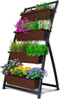 Outland Living 4-Ft Raised Garden Bed - Vertical Garden Freestanding Elevated Planters 4 Container Boxes - Good for Patio Balcony Indoor Outdoor - Perfect to Grow Vegetables Herbs Flowers