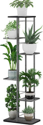 Simple Trending Plant Stand Shelf Indoor Outdoor Waterproof, 6-Tier 7 Potted Heavy Duty Metal Tall Flower Holder for Multiple Corner Display