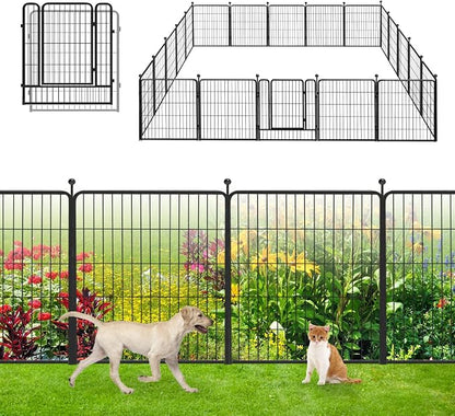Garden Fence with Gate Metal Fencing by Jhsomdr