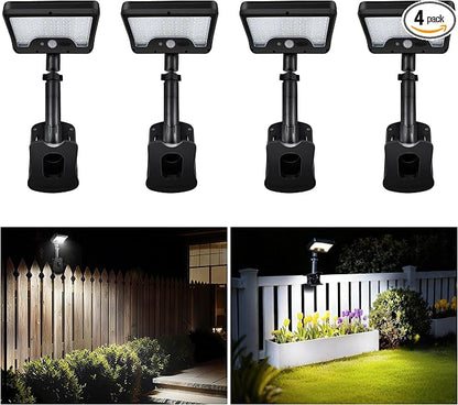 Solar Motion Light Outdoor, 3CCT Clip On Fixture, 600LM 1500mAH Type-C USB & by Varmtalys