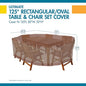 Patio Table & Chair Set Cover, Waterproof Polyester, Mocha Cappuccino