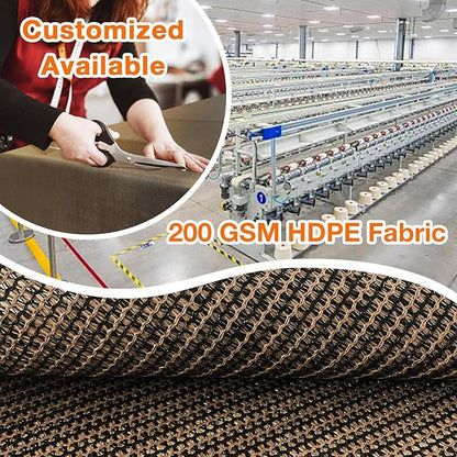 Artpuch Outdoor Pergola Shade Cover 7x24 FT Sun Shade Cloth with Grommets Mocha 90% UV Protection Canopy Patio Privacy Screen (Customized Available)