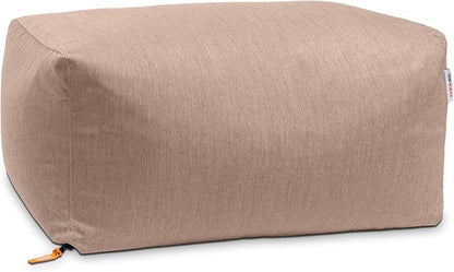 Jaxx Leon Outdoor Bean Bag Ottoman Bench, Premium Sunbrella, Petal