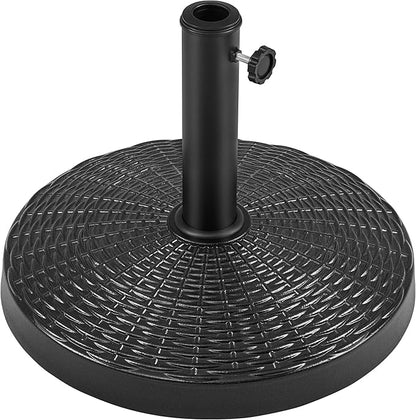 Yaheetech 31lbs Umbrella Base, Heavy Duty Patio Umbrella Base Stand, Round Resin Umbrella Base Stand, Outdoor Market Umbrella Base for Garden, Backyard, Beach